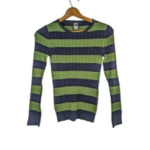 Y2K Gap Sweater Medium Cable Knit Fisherman Indie Preppy Academia ASO Rory Bella